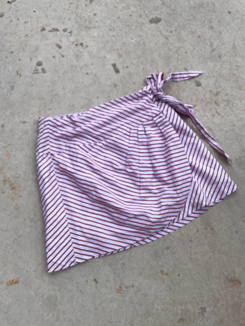 Zara striped cotton wrap mini skirt size M - Picture 2 of 7